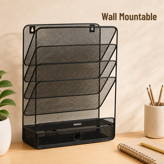 4-Tier Vertical File Organizer