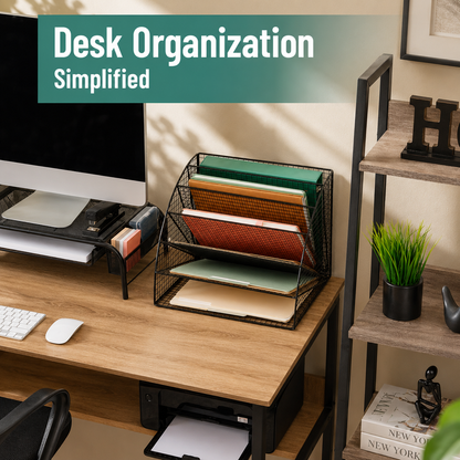 6-Tier Fan-Shaped File Organizer