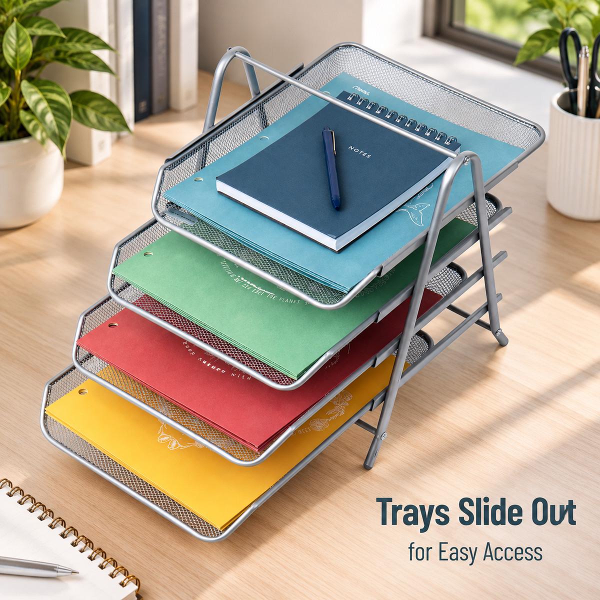 4-Tier Desktop File Organizer