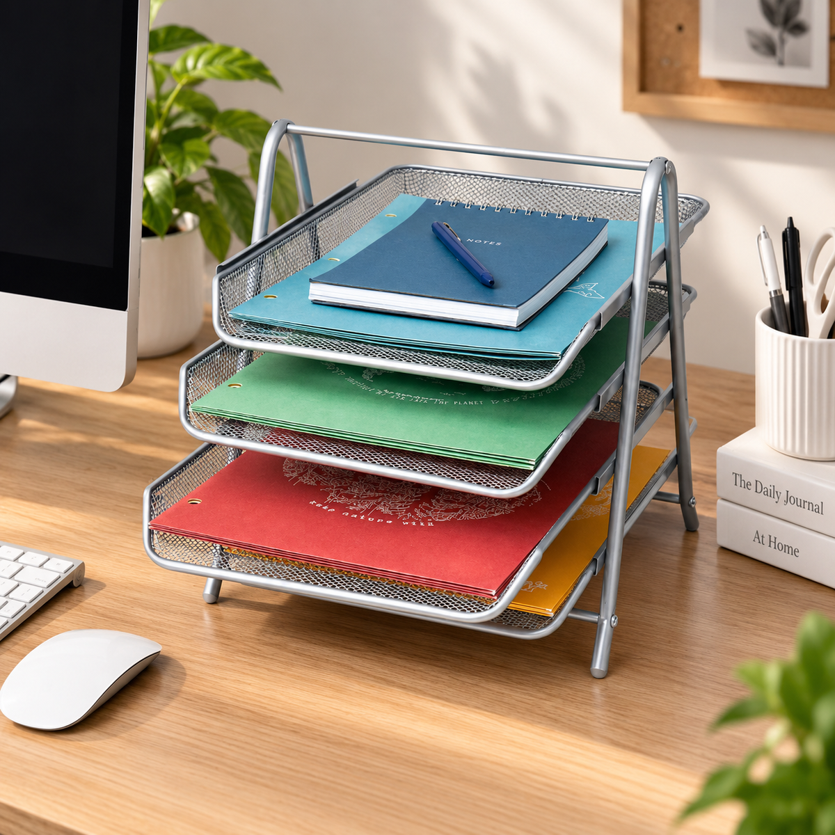 4-Tier Desktop File Organizer
