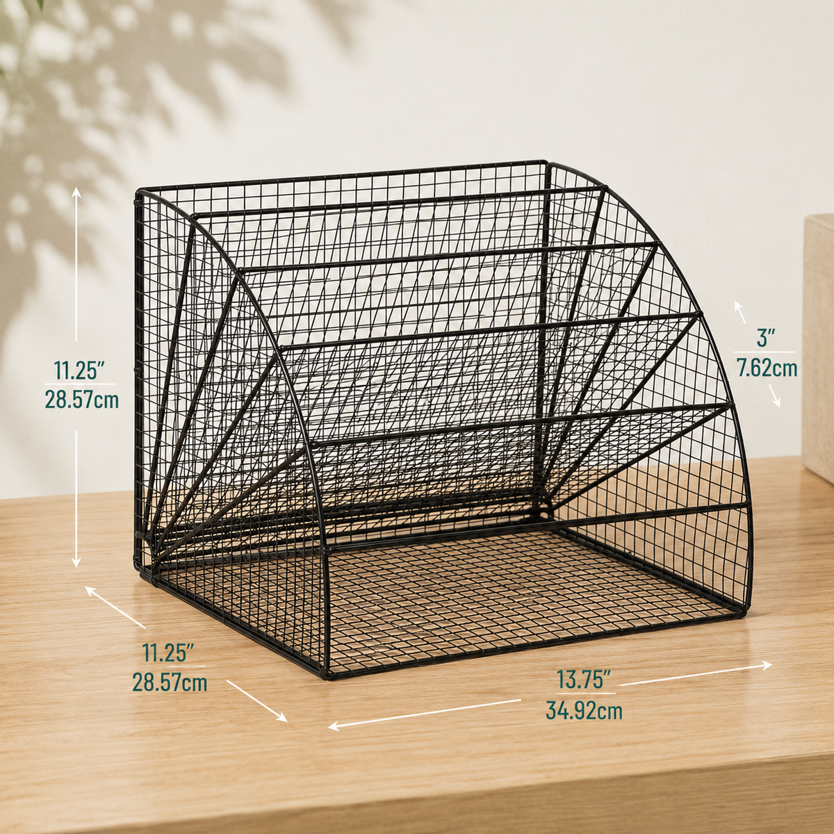 6-Tier Fan-Shaped File Organizer