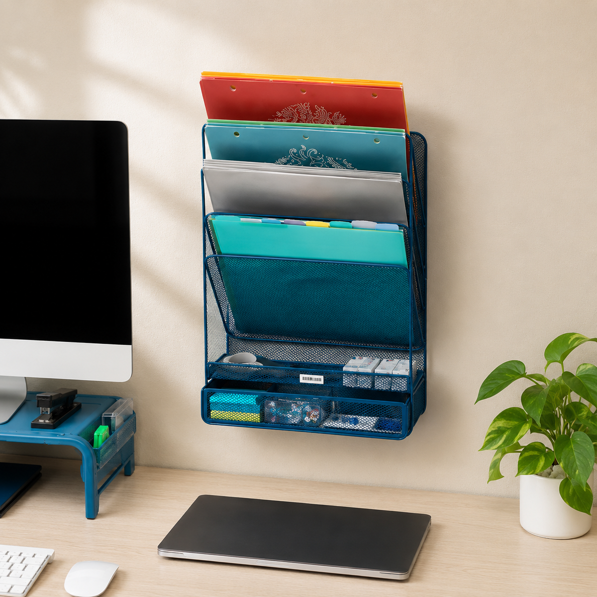 4-Tier Vertical File Organizer