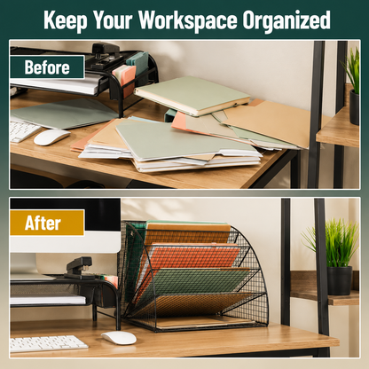 6-Tier Fan-Shaped File Organizer