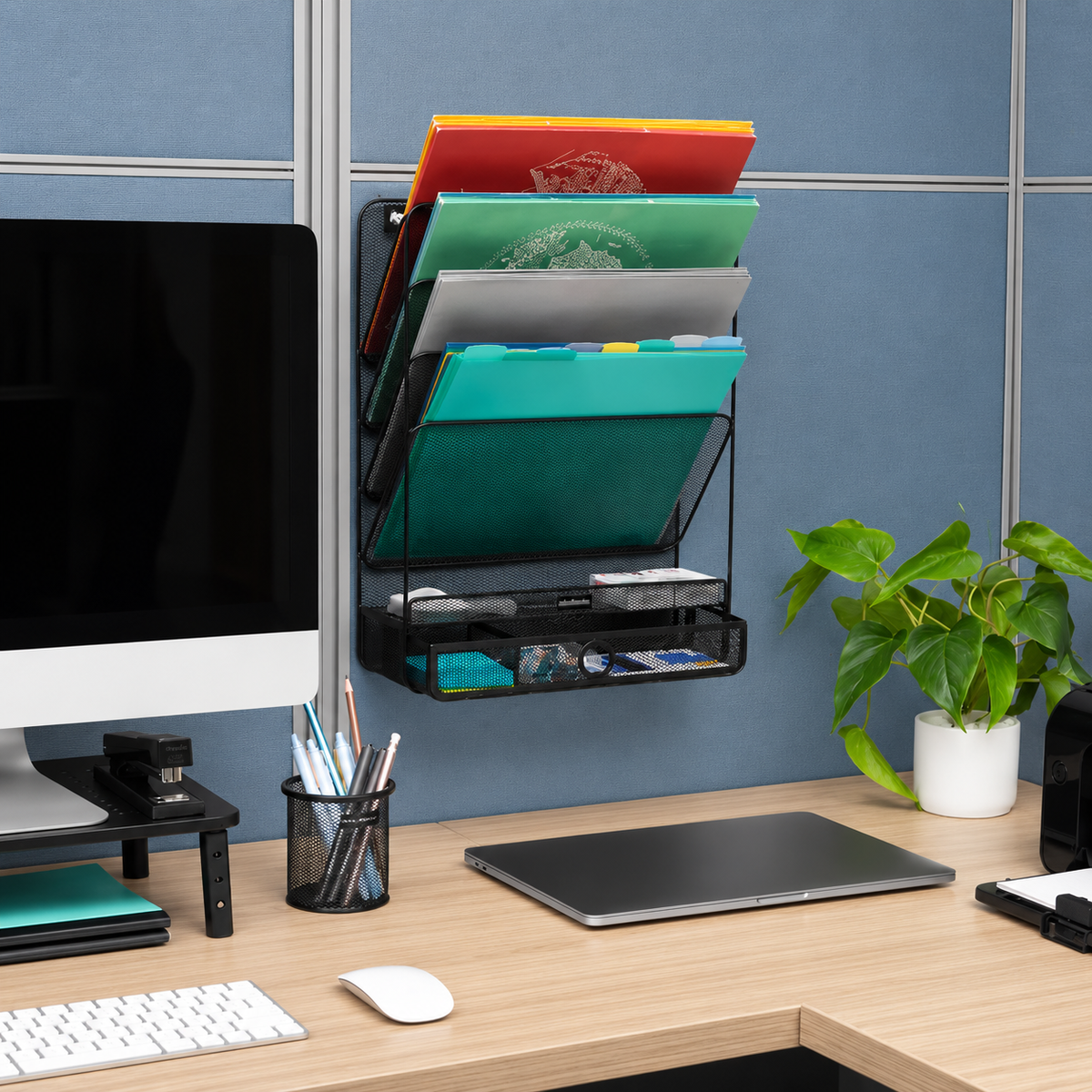 4-Tier Vertical File Organizer