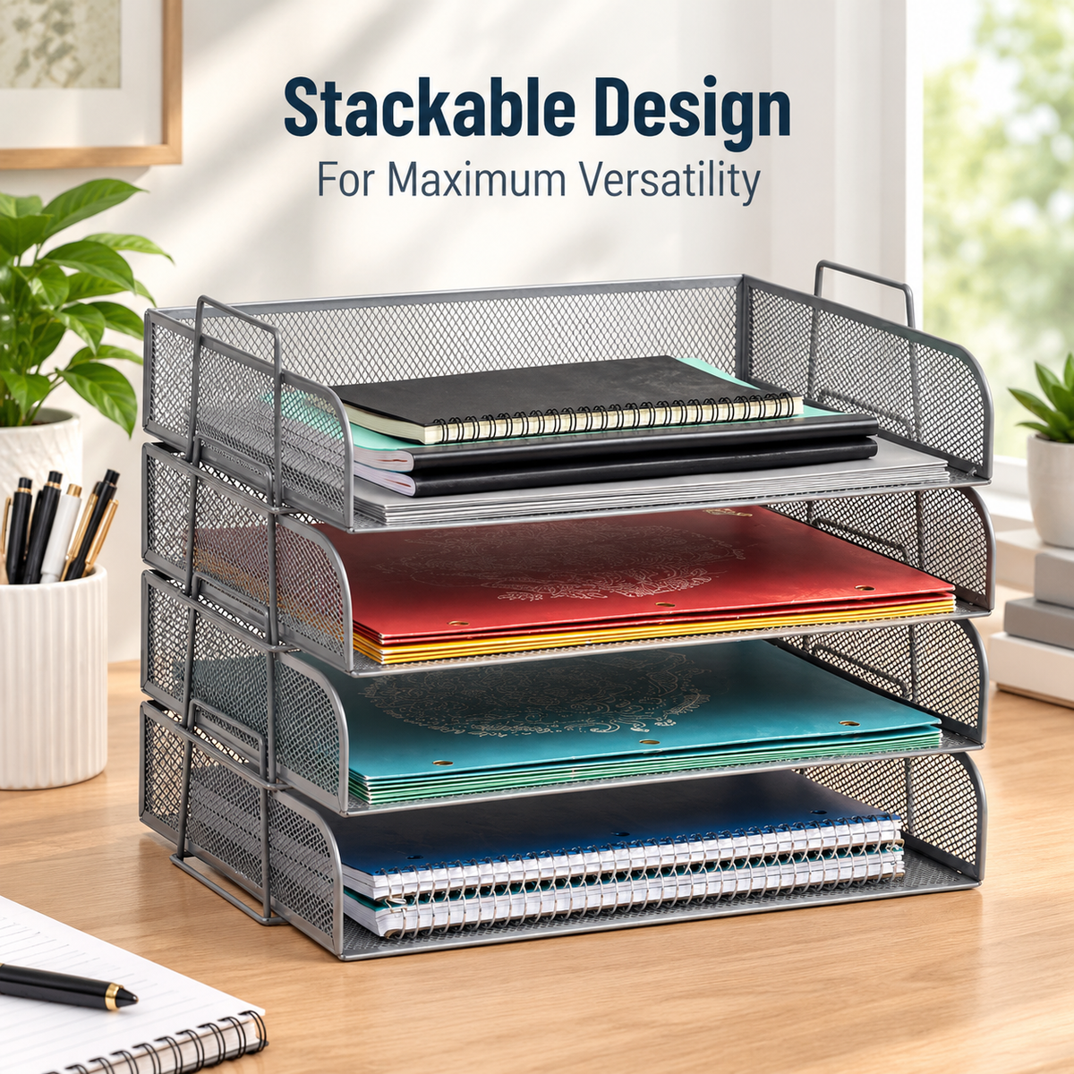 Stackable Metal Paper Organizer